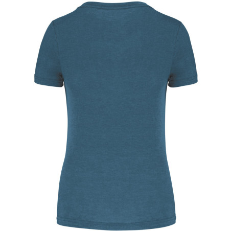 Tee-Shirt Triblend Sport Proact Duck Blue Heather dos