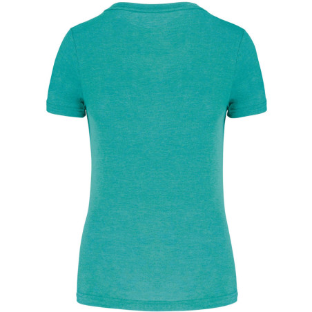 Tee-Shirt Triblend Sport Proact Turquoise Blue Heather dos