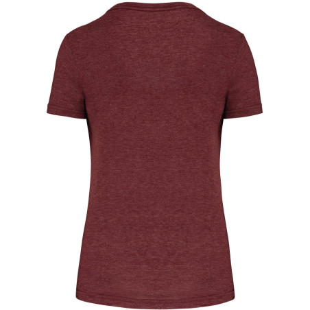 Tee-Shirt Triblend Sport Proact Wine Heather dos