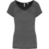 Tee-Shirt de Sport écoresponsable Proact Marl Dark Grey face