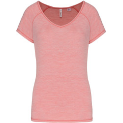 Tee-Shirt de Sport écoresponsable Proact Marl Pink face