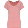 Tee-Shirt de Sport écoresponsable Proact Marl Pink face