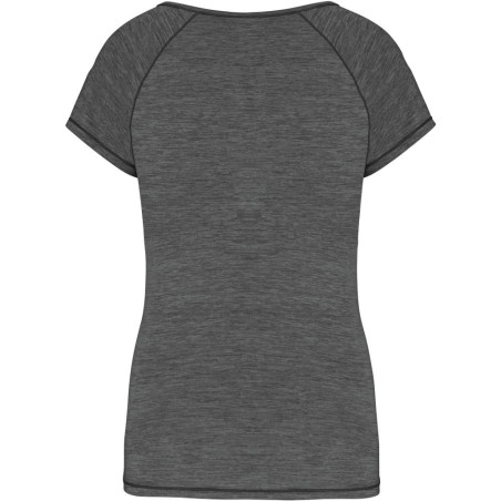 Tee-Shirt de Sport écoresponsable Proact Marl Dark Grey dos