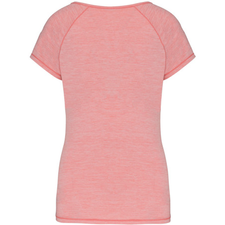 Tee-Shirt de Sport écoresponsable Proact Marl Pink dos