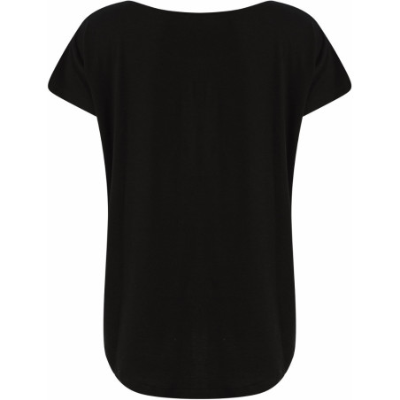 Tee-Shirt Scoop Neck Tombo Black dos
