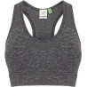 Brassière sans coutures Tombo Dark Grey Marl face