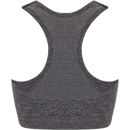 Brassière sans coutures Tombo Dark Grey Marl dos