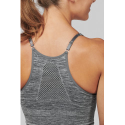 Brassière de sport Proact Storm Grey Melange face 2
