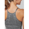 Brassière de sport Proact Storm Grey Melange dos