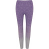 Legging imprimé Tombo Light Grey Marl Purple Marl face