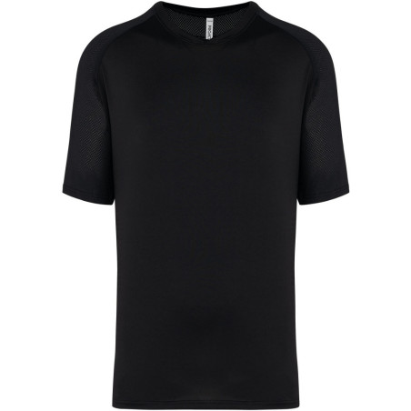 Tee-Shirt de Padel Bicolore à manches raglan Black face