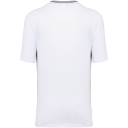 Tee-Shirt de Padel Bicolore à manches raglan Sporty Navy White face 2