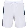 Short de Padel Bicolore Proact White Sporty Navy face