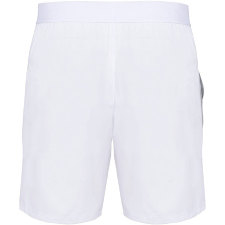 Short de Padel Bicolore Proact White Fine Grey dos