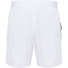 Short de Padel Bicolore Proact White Fine Grey dos