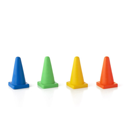 Mini Cônes Souples 9 cm – Motricité Enfants | CLUB-SHOP.fr