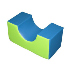 Mini siège courbe mousse 30x60x30 cm