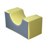 Mini siège courbe mousse 30x60x30 cm