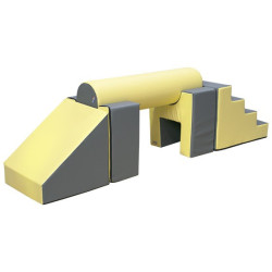 Ensemble mousse escalier, rampe, sièges et cylindre 2