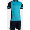 Kit Maillot et Short Joma Lider Turquoise Fluor Dark Navy