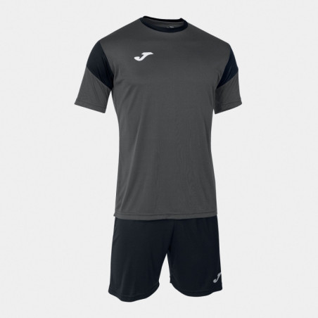 Kit Maillot et Short Joma Phoenix Anthracite Black