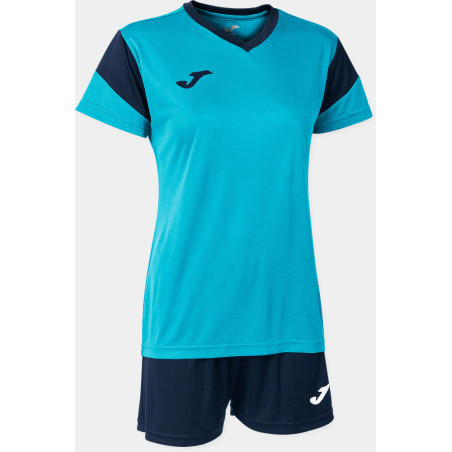 Kit Maillot et Short Femme Joma Phoenix Turquoise Fluor Dark Navy