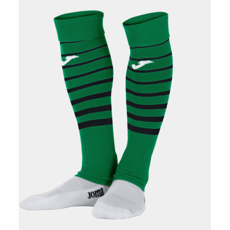 Chaussettes haute sans pied Joma Premier II - Vendu par lot de 4 paires Green Medium Black