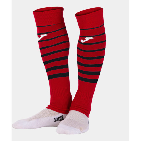 Chaussettes haute sans pied Joma Premier II - Vendu par lot de 4 paires Red Black