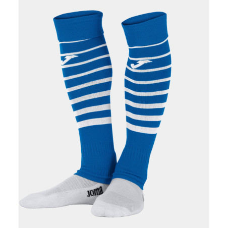 Chaussettes haute sans pied Joma Premier II - Vendu par lot de 4 paires Royal White