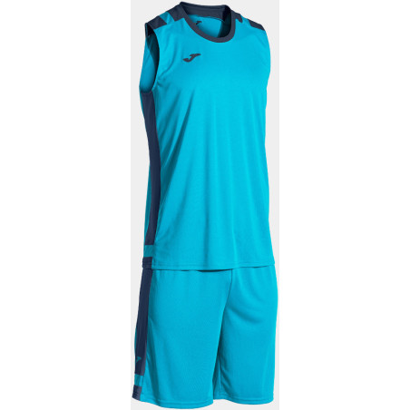 Kit de basket Joma Lider Turquoise Fluor Dark Navy