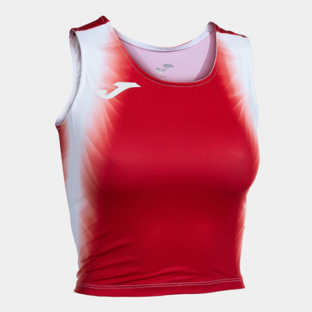 Top de running Femme Joma Elite XI Red White