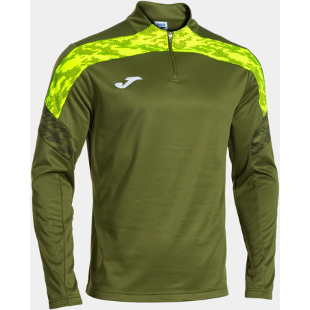 Sweat 1/2 Zip Joma Championship VIII Kaki Yellow Fluor