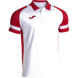 Polo Joma Lider White Red