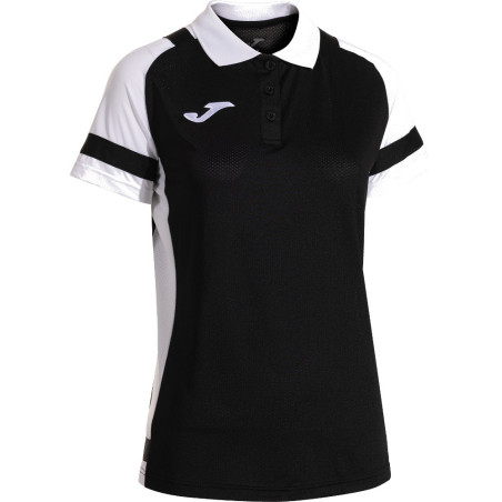 Polo Femme Joma Lider Black White