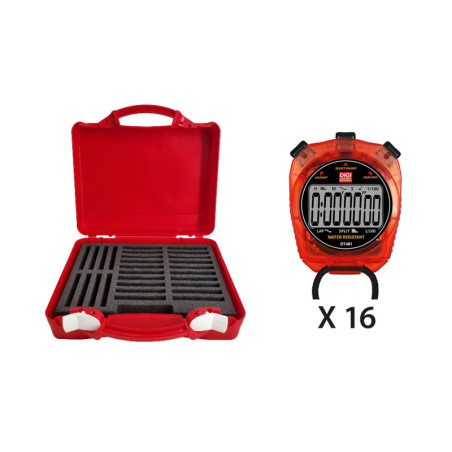 Kit 16 Chronomètres DT481 Mallette Rigide Écoles | CLUB-SHOP.fr