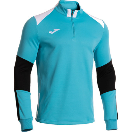 Sweat 1/2 Zip Joma Danubio IV Turquoise Fluor White Black