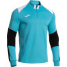 Sweat 1/2 Zip Joma Danubio IV Turquoise Fluor White Black