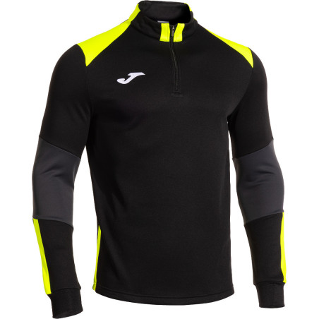 Sweat 1/2 Zip Joma Danubio IV Black Yellow Fluor Anthracite