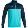 Sweat 1/2 Zip Joma Winner Turquoise Fluor Dark Navy
