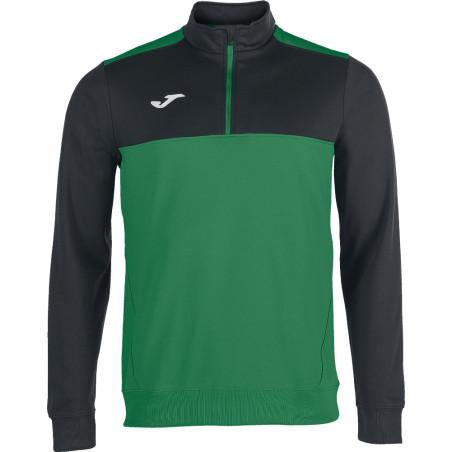 Sweat 1/2 Zip Joma Winner Green Medium Black