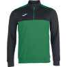 Sweat 1/2 Zip Joma Winner Green Medium Black