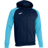 Veste à capuche Joma Academy IV Dark Navy Turquoise Fluor