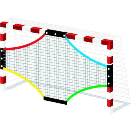 Cible Handball 4 Zones de Tir – Fixation Sandows | CLUB-SHOP.fr