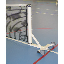 Poteaux de tennis ronds mobiles