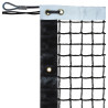 Filet Tennis PE Tressé 3 mm Simple Maille 45 Noir