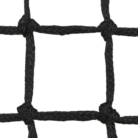 Filet Tennis PE Tressé 3 mm Simple Maille 45 Noir