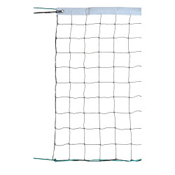 Filet Volley Entraînement 9,50 x 1 m PE Câblé 2 mm Maille 100