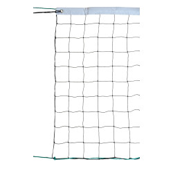 Filet Volley Entraînement 9,50 x 1 m PE Câblé 2 mm Maille 100