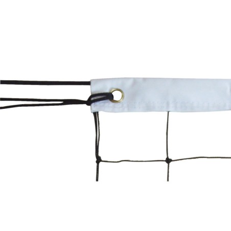 Filet Volley Entraînement 9,50 x 1 m PE Câblé 2 mm + Câble Acier