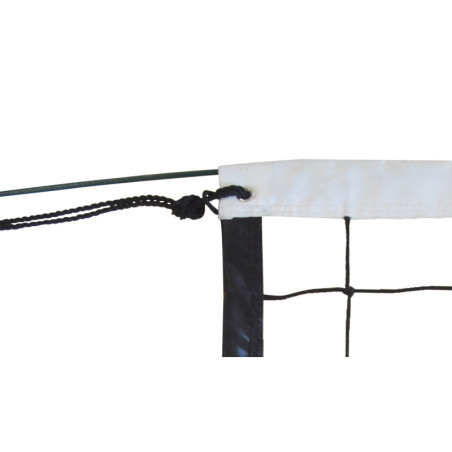 Filet Volley Compétition 9,50 x 1 m PE Tressé 3 mm + Câble Acier